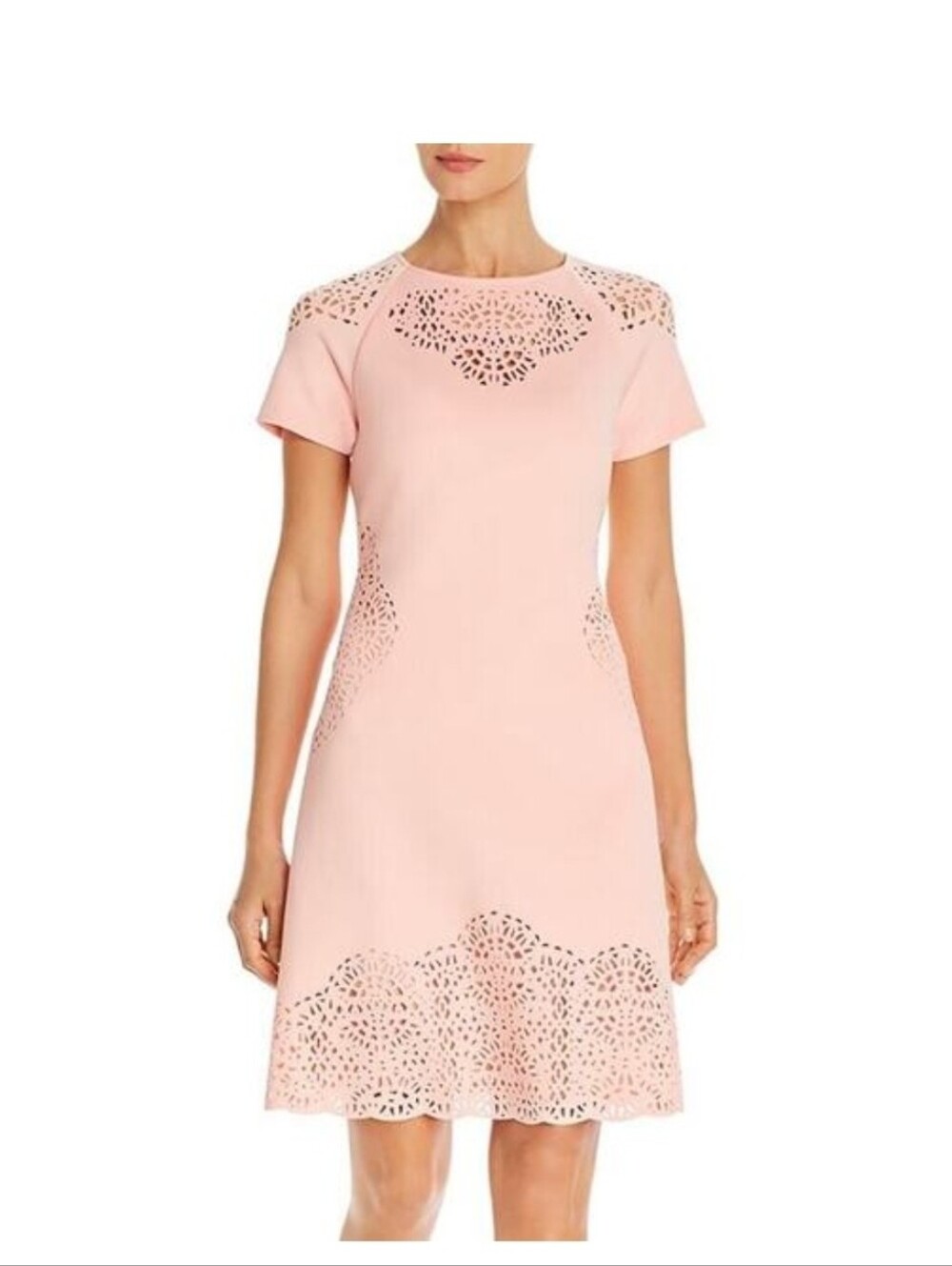 Tahari Laser-Cut Short-Sleeve Dress Size 4️⃣